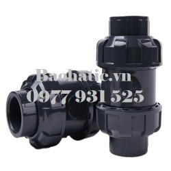 Van 1 chiều PVC chịu Axit Dn15, Dn20, Dn25, Dn32, Dn40, Dn50, Dn65, Dn80, Dn100